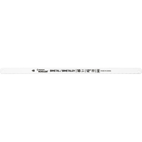 Bi-Metaloy&reg; Hacksaw Blades, Bi-Metal, 12" L, 18 TPI Meunier Outillage Industriel