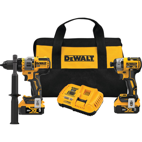 Ensemble de perceuse-visseuse &agrave; percussion sans balais et sans fil Max* avec Flexvolt Advantage et visseuse &agrave; chocs XR, Lithium-ion, 20 V Meunier Outillage Industriel