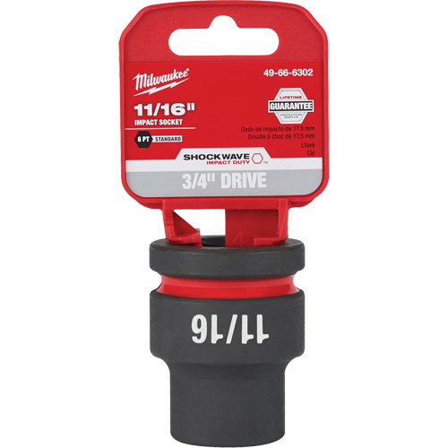 Douille Shockwave Impact Duty, Puissance, 11/16", Prise 3/4", 6 pans Meunier Outillage Industriel