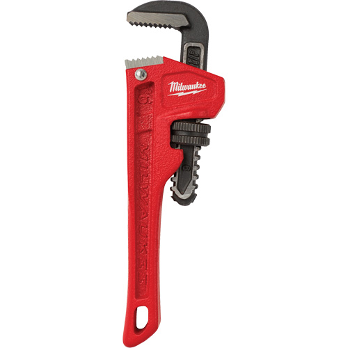 Cl&eacute; &agrave; tuyau, Cap des m&acirc;choires 3/4", Longueur 6", Fini Rev&ecirc;tement en poudre Meunier Outillage Industriel