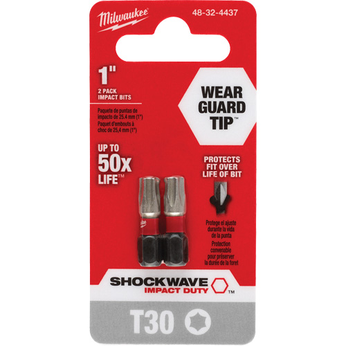 Shockwave Impact Duty Screwdriver Bit, Torx, T-30, 1/4" Drive Meunier Outillage Industriel