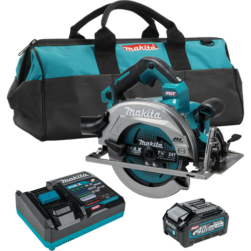 Trousse de scie circulaire avec moteur sans balai AWS Max XGT, 7-1/4", 40 V Meunier Outillage Industriel