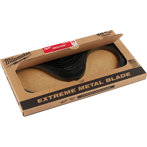 Lames-ruban pour coupes de m&eacute;taux extr&ecirc;mes, Acier rapide, 30-9/16" lo x 1/2" la x &eacute;paisseur 0,02", 12/14 dents par pouce Meunier Outillage Industriel