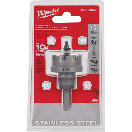 One-Piece Carbide Hole Cutters, 1-3/8", 3/16" Depth of Cut Meunier Outillage Industriel