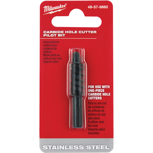 Carbide Hole Cutter Pilot Bit, 3/16" Depth of Cut Meunier Outillage Industriel