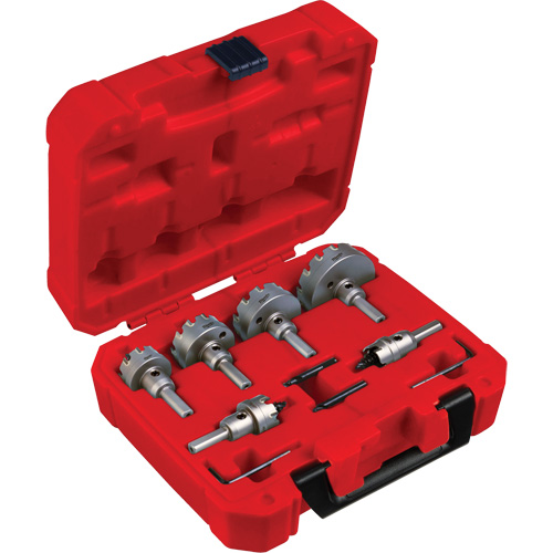 One-Piece Carbide Hole Cutter Set, 8 Pieces, Carbide Meunier Outillage Industriel