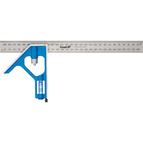 &eacute;querre combin&eacute;e True Blue, 12" lo, Acier inoxydable, Ordinaire Meunier Outillage Industriel