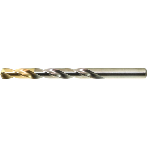 Foret court &agrave; pointe en nitrure de titane DRILLCO, Acier rapide, 1/16", 1-7/8" lo, 7/8" Cannelure, 135° Angle Meunier Outillage Industriel
