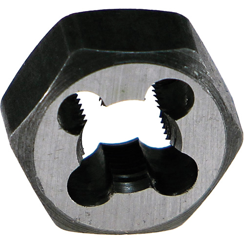 DRILLCO Hexagon Threading Die Nut, 1/4"-20 Thread, High Speed Steel Meunier Outillage Industriel