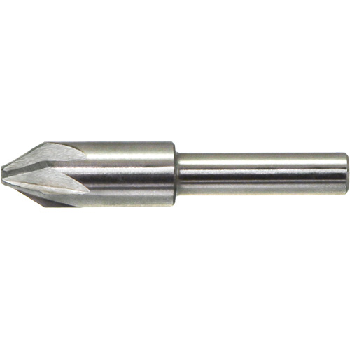 Fraise sans broutage DRILLCO, 3/16", Acier rapide, Angle de 90°, 6 cannelures Meunier Outillage Industriel
