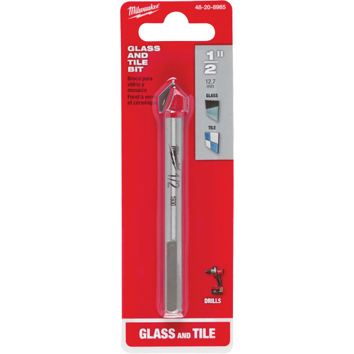 Glass & Tile Bit Set, 4 Pieces, Carbide Meunier Outillage Industriel
