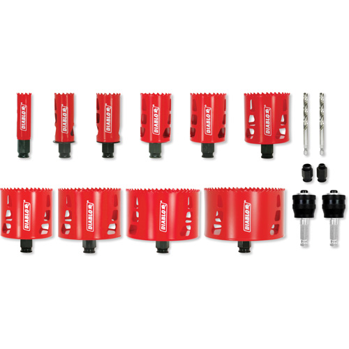 Electrician's Bi-Metal Hole Saw Set, 16 Pieces Meunier Outillage Industriel