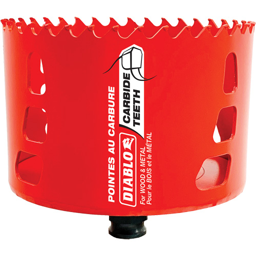 Scie cloche pour bois et m&eacute;tal, 4", Profondeur de la coupe 2-3/8", Carbure Meunier Outillage Industriel