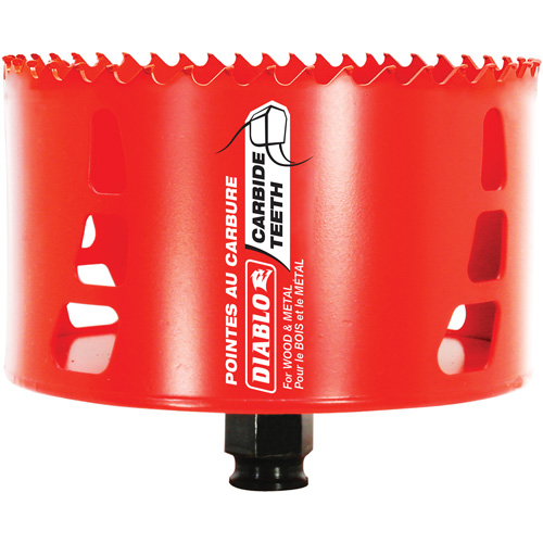 Wood & Metal Hole Saw, 4-1/2", 2-3/8" Depth of Cut, Carbide Meunier Outillage Industriel