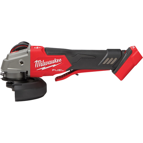 Meuleuse &agrave; frein &agrave; vitesse variable avec interrupteur &agrave; glissi&egrave;re non verrouillable M18 Fuel, 18 V, Mandrin 5"/4-1/2", Lithium-ion Meunier Outillage Industriel