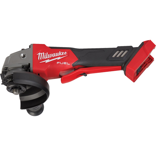 Meuleuse &agrave; frein &agrave; vitesse variable avec interrupteur &agrave; glissi&egrave;re non verrouillable M18 Fuel, 18 V, Mandrin 5"/4-1/2", Lithium-ion Meunier Outillage Industriel