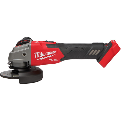 Meuleuse &agrave; frein &agrave; vitesse variable avec interrupteur &agrave; glissi&egrave;re verrouillable M18 Fuel, 18 V, Mandrin 5"/4-1/2", Lithium-ion Meunier Outillage Industriel