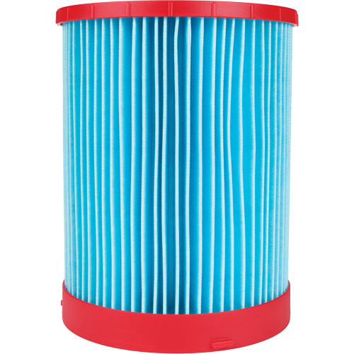 Large Wet/Dry Vacuum High-Efficiency Filter, Cartridge, Fits 12 US gal./9 US gal./6 US Gal. Meunier Outillage Industriel