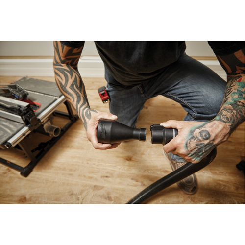 Ensemble dadaptateur dextraction de poussi&egrave;re 1-7/8" Meunier Outillage Industriel