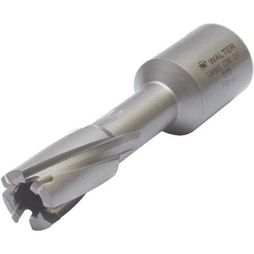 Outil de coupe annulaire avec mandrin soud&eacute;, Diam&egrave;tre de 12 mm, Carbure, Profondeur de la coupe de 30 mm, Tige 3/4" Meunier Outillage Industriel
