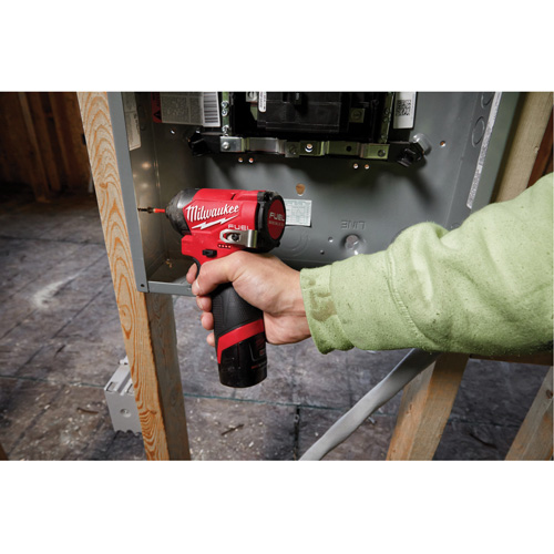 M12 Fuel Hex Impact Driver Kit, 1/4", 1500 in-lbs Max. Torque, 12 V, Lithium-Ion Meunier Outillage Industriel