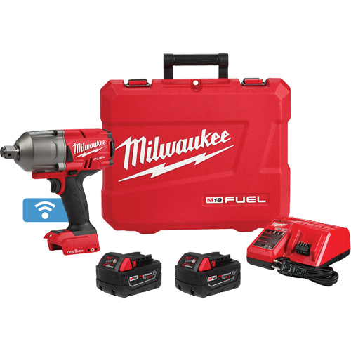 Ensemble cl&eacute; &agrave; chocs M18 Fuel &agrave; couple &eacute;lev&eacute; avec One-Key, avec anneau de friction , 18 V, Mandrin 3/4" Meunier Outillage Industriel
