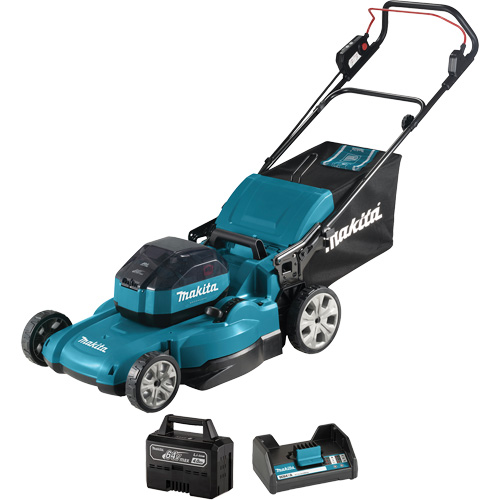 Brushless Cordless Lawnmower, Push Walk-Behind, Battery Powered, 21" Cutting Width Meunier Outillage Industriel