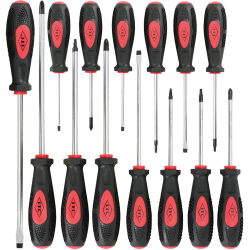 IESD-14S Ergonomic Screwdriver Set, 14 Pcs., Magnetic Meunier Outillage Industriel