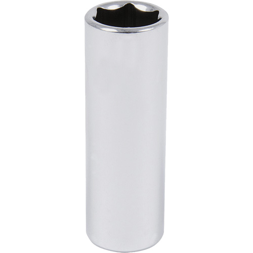Chrome Socket, 9/16", 3/8" Drive, 6 Points, Deep Meunier Outillage Industriel