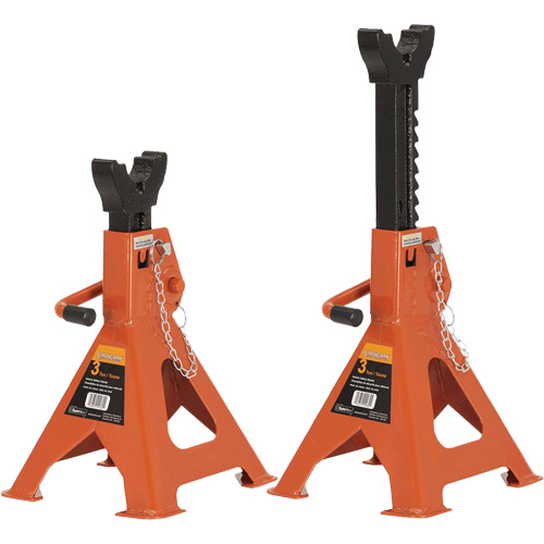 853B Jack Stands, Locking Handle/Ratchet, 3 Ton(s) Capacity, 11" - 16" H Meunier Outillage Industriel