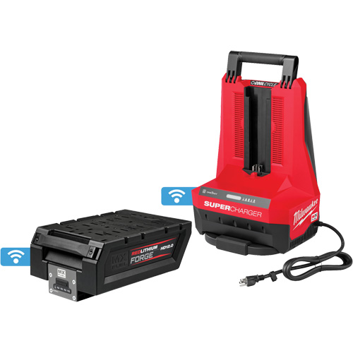 Ensemble bloc-pile HD12.0 MX Fuel RedLithium Forge et super chargeur Meunier Outillage Industriel