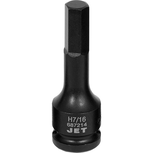 Impact Socket Bits, Hex, 7/16" x 1/2" Drive Meunier Outillage Industriel