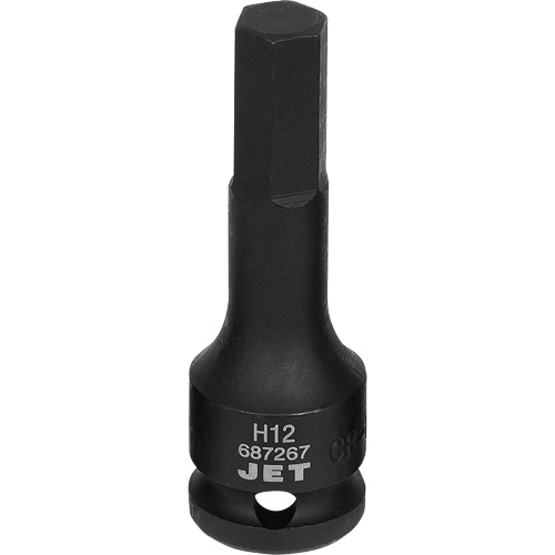 Impact Socket Bits, Hex, 12 mm x 1/2" Drive Meunier Outillage Industriel