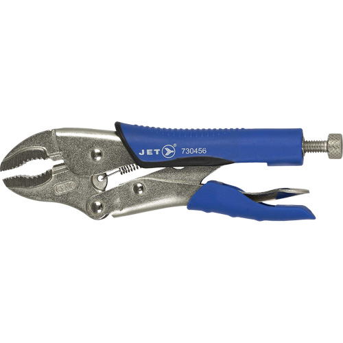 J7WRG Curved Jaw Locking Pliers, 7" Length, Curved Jaw Meunier Outillage Industriel