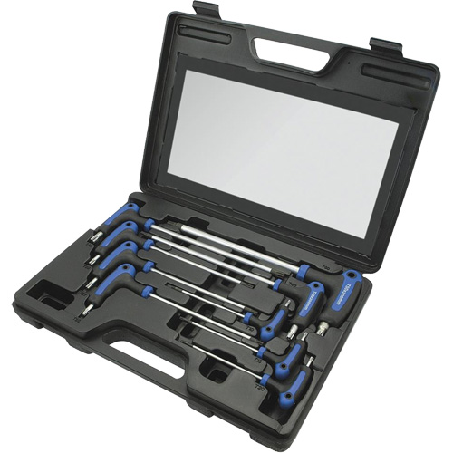 JTTK-9 Jeu de cl&eacute;s hex avec manche en T, 9 mcx, Torx Meunier Outillage Industriel