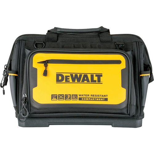 16” PRO Open Mouth Tool Bag, 31 Pockets, Black/Yellow Meunier Outillage Industriel