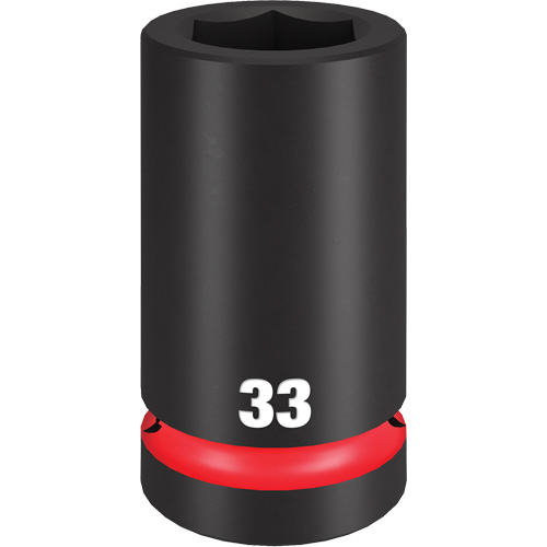 Shockwave Impact Duty Socket, Impact, 33 mm, 1" Drive, 6 Points, Deep Meunier Outillage Industriel