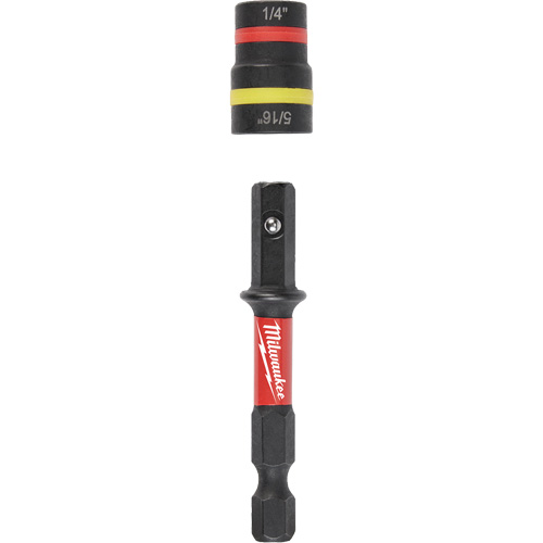 Tourne-&eacute;crous 2-en-1 Shockwave Impact Duty Quik-Clear, 5/16"/1/4" prise, 2-1/4" lo, Magn&eacute;tique Meunier Outillage Industriel