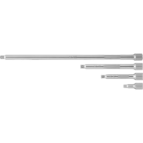 Jeu de rallonges prise, Prise de 1/4", Fini Chrome, 4 Mcx Meunier Outillage Industriel