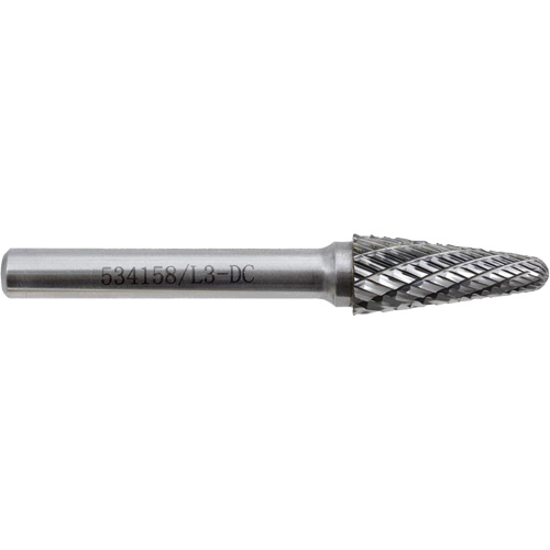 L3-DC Fraise conique 9 JET-KUT (embout rayon), 3/8" dia. Meunier Outillage Industriel