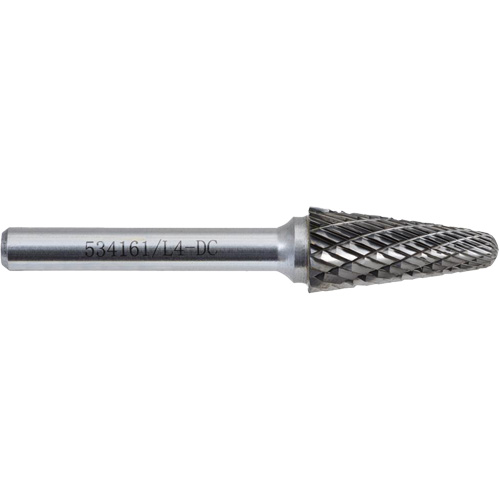 L4-DC Fraise conique 9 JET-KUT (embout rayon), 1/2" dia. Meunier Outillage Industriel