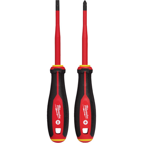 Insulated Slim Tip Screwdriver Set, 2 Pcs., Magnetic Meunier Outillage Industriel