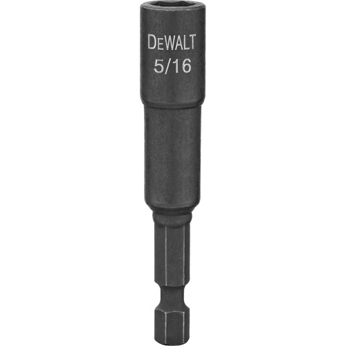 Impact Ready Magnetic Nut Driver, Hex, 1/4" Tip, 5/16" Drive Size, 2-9/16" Length Meunier Outillage Industriel