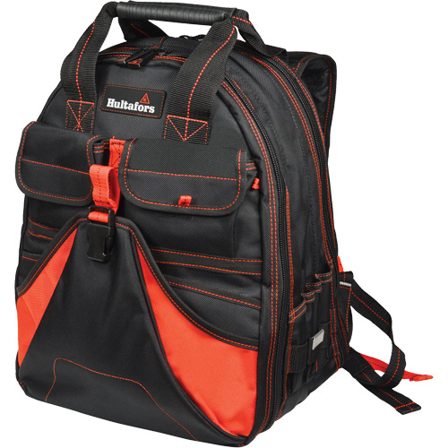 Deluxe Tool Backpack, Black/Red, Ballistic/Polyester Meunier Outillage Industriel