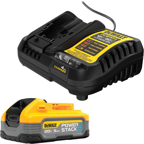 POWERSTACK Battery Kit, Lithium-Ion, 20 V, 5 Ah Meunier Outillage Industriel