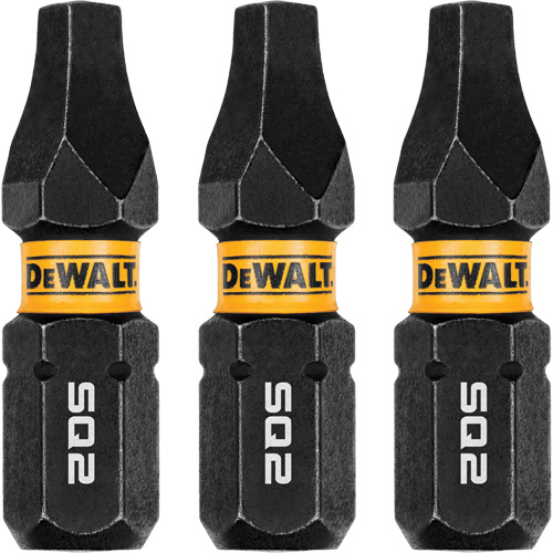 3-Piece FLEXTORQ&reg; Impact Screwdriving Bits, Square, #2, 1/4" Drive Meunier Outillage Industriel