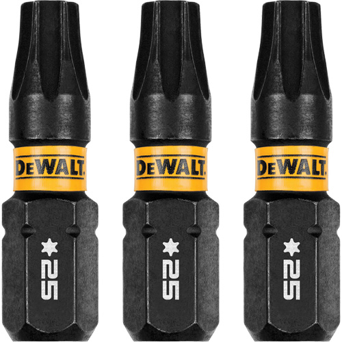 3-Piece FLEXTORQ&reg; Impact Screwdriving Bits, Torx, T-25, 1/4" Drive Meunier Outillage Industriel