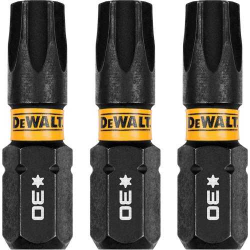 3-Piece FLEXTORQ&reg; Impact Screwdriving Bits, Torx, T-30, 1/4" Drive Meunier Outillage Industriel