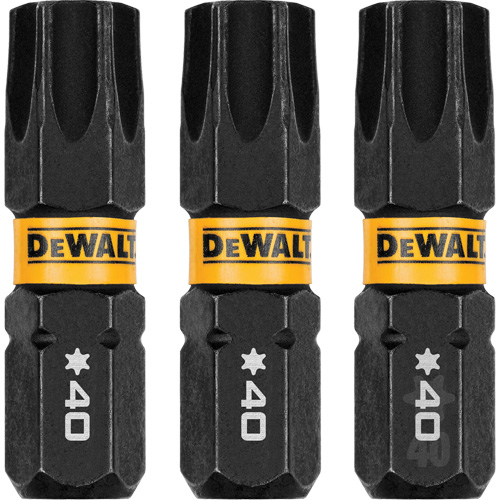 3-Piece FLEXTORQ&reg; Impact Screwdriving Bits, Torx, T-40, 1/4" Drive Meunier Outillage Industriel