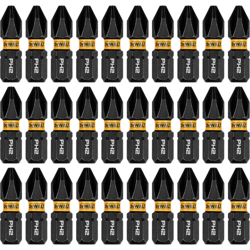 30-Piece FLEXTORQ&reg; Impact Driver Bit Set, Phillips, #2, 1/4" Drive Meunier Outillage Industriel